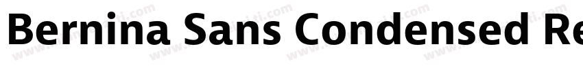 Bernina Sans Condensed Regular字体转换